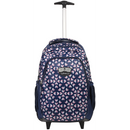 Volkano Winner Trolley Backpacks 22L Ladies Navy Floral