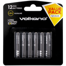 Volkano Extra AAA Batteries Value Pack of 12