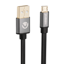 VolkanoX Couple Series Micro USB Premium Twin Pack 3m Charge/Data Cable - Black