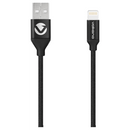 Volkano Weave Series Fabric Braided MFI Lightning Cable 1.2m - Black