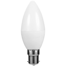 Switched 5w Candle LED Light Bulb B22 - Cool White