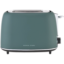 Boden Stark Matte Stainless Steel Toaster - Green