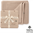 Echo Baby Knitted Baby Blanket - Camel