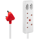Switched 4-Way Medium Surge Extension Lead 5m
