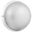 Ellies Illume Series - Large AC Round Bulkhead - Aluminium + Glass - E27 Base -WT