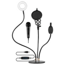 Volkano Insta Series Ring Light Desk Stand Vlogging Kit with Mic