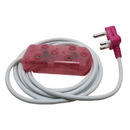 Ellies 2 Way Light Duty Coloured Extension Lead -3M