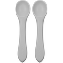 Silicone Feeding Spoons 2-Pack - Stone