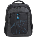 Kingsons 15.6" black laptop backpack with key chain