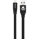 Volkano Slim Series Flat PVC Lightning Cable 1.2m - Black