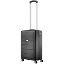 Travelwize Maple ABS 55cm 4-Wheel Spinner Luggage - Black