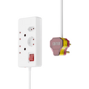 Ellies 4 way High Surge Multiplug 0.5M - WT