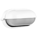 Ellies Arc Series - AC Oval Bulkhead - Aluminium  + Glass - E27 Base -WT