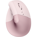Logitech(R) Lift Vertical Ergonomic Mouse - Rose/Dark Rose