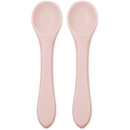 Silicone Feeding Spoons 2-Pack - Rose