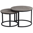 Indus 2 Piece Medium Nesting Coffee Table Set - Ash Grey