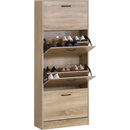 Everfurn Luma Shoe Cabinet - Large - Oak