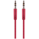 Pro Bass Chain Series Blister Flat Auxiliary Cable - Red