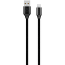 Volkano Weave Series Fabric Braided MFI Lightning Cable 3m - Black