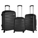 Destinations Capri series 3 Piece Trolley Luggage Set - dark grey