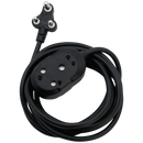 SWITCHED LIGHT DUTY Back-to-Back (BTB) EXTENSION LEADS 20M - BK
