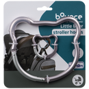 Bounce Stroller Hook 2pk Bear Pink