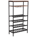Everfurn Symphony Wine Rack - Steel Frame - Adjustable Feet