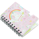 Quest Unicorn Spiral Notebook Pink