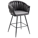 Everfurn Premium Florest Large Velvet Barstool - 2 Pack