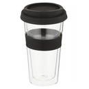 Snappy Thermal Glass Tumbler 400ml Black