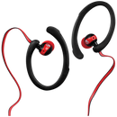 Volkano Sports Earphones Black/Red