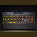 CORSAIR K70 MAX RGB Magnetic-Mechanical Gaming Keyboard; Adjustable CORSAIR MGX Switches; Steel Gray