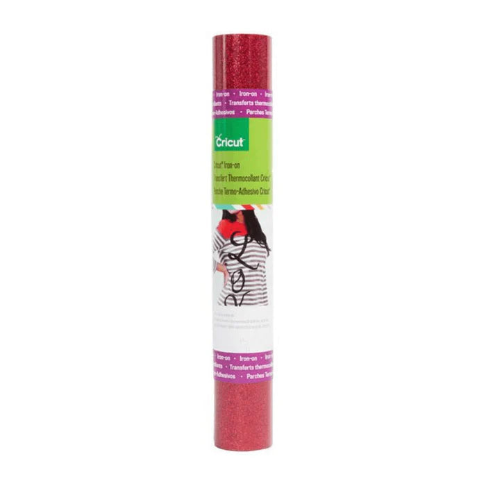 Cricut Glitter Iron-On 30X48Cm (Red) - Add Sparkle To Your Creations! 2007683