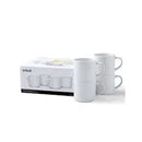 2009392 - Cricut 295Ml Stack Ceramic Mugs Blank White 4Pc