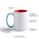 2009398 - Cricut 15Oz Bevel Ceramic Mug Blank - Reef