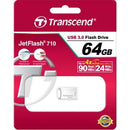 Transcend 64Gb Jetflash 710 Usb 3.0 - Silver