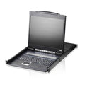 8P Ps 2-Usb Vga 19'' Lcd Kvm Switch W (Usa Kb Spkb) W (Us Eu) Cord Aten