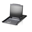 8P Ps 2-Usb Vga 19'' Lcd Kvm Switch W (Usa Kb Spkb) W (Us Eu) Cord Aten