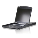 16P Ps 2 Usb Vga 19'' Lcd Kvm Switch W (Usa Kb Spkb) W (Us Eu) Cord Aten