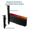 Vantec M.2 Nvme Ssd Pcie X4 Adapter With Addressable Rgb Led