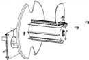 Zebra Kit; Media Rewind Spindle With Motor And Pcb; Zt410; Zt411