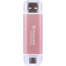 Transcend 1 Tb Esd310C Usb3.2 Type A & C (Usb 10Gbps) Otg Compact Portable Ssd - Read 1050Mb S Write 950 Mb S - Pink