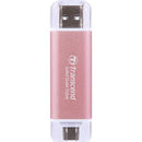 Transcend 512 Gb Esd310P Usb3.2 Type A & C (Usb 10Gbps) Otg Compact Portable Ssd - Read 1050Mb S Write 950 Mb S - Pink