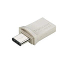 Transcend 64Gb Jetflash 890 Usb-C & Usb 3.1 Otg Flash Drive - Silver