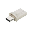 Transcend 64Gb Jetflash 890 Usb-C & Usb 3.1 Otg Flash Drive - Silver