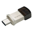 Transcend 32Gb Jetflash 890 Usb-C & Usb 3.1 Otg Flash Drive - Silver
