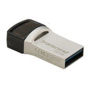 Transcend 32Gb Jetflash 890 Usb-C & Usb 3.1 Otg Flash Drive - Silver