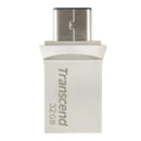 Transcend 32Gb Jetflash 890 Usb-C & Usb 3.1 Otg Flash Drive - Silver