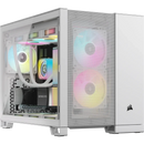 2500D AIRFLOW Micro ATX Dual Chamber PC Case; White