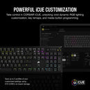 CORSAIR K70 CORE RGB Mechanical Gaming Keyboard - CORSAIR Red Linear Switches